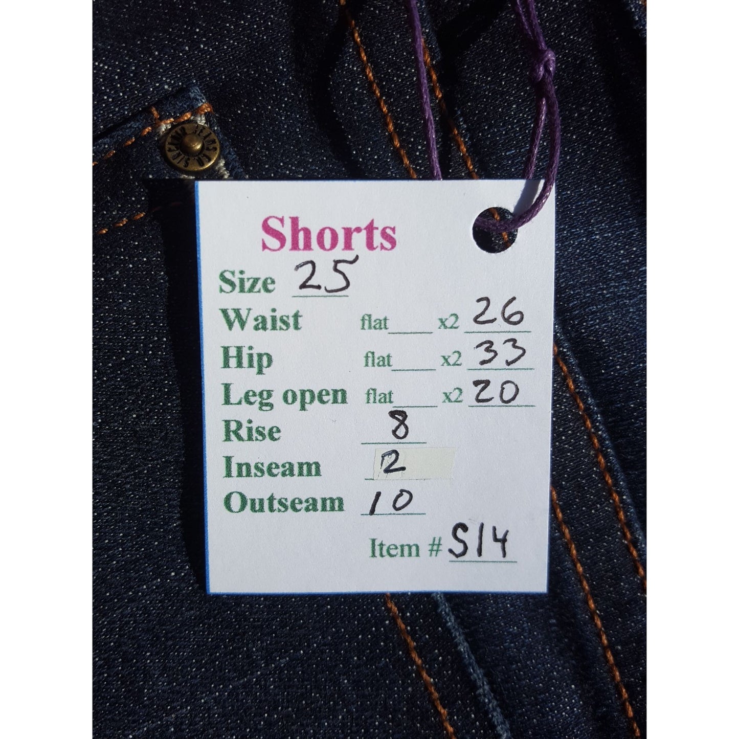 NWT Women's Shorts "Sinclair" Size 25