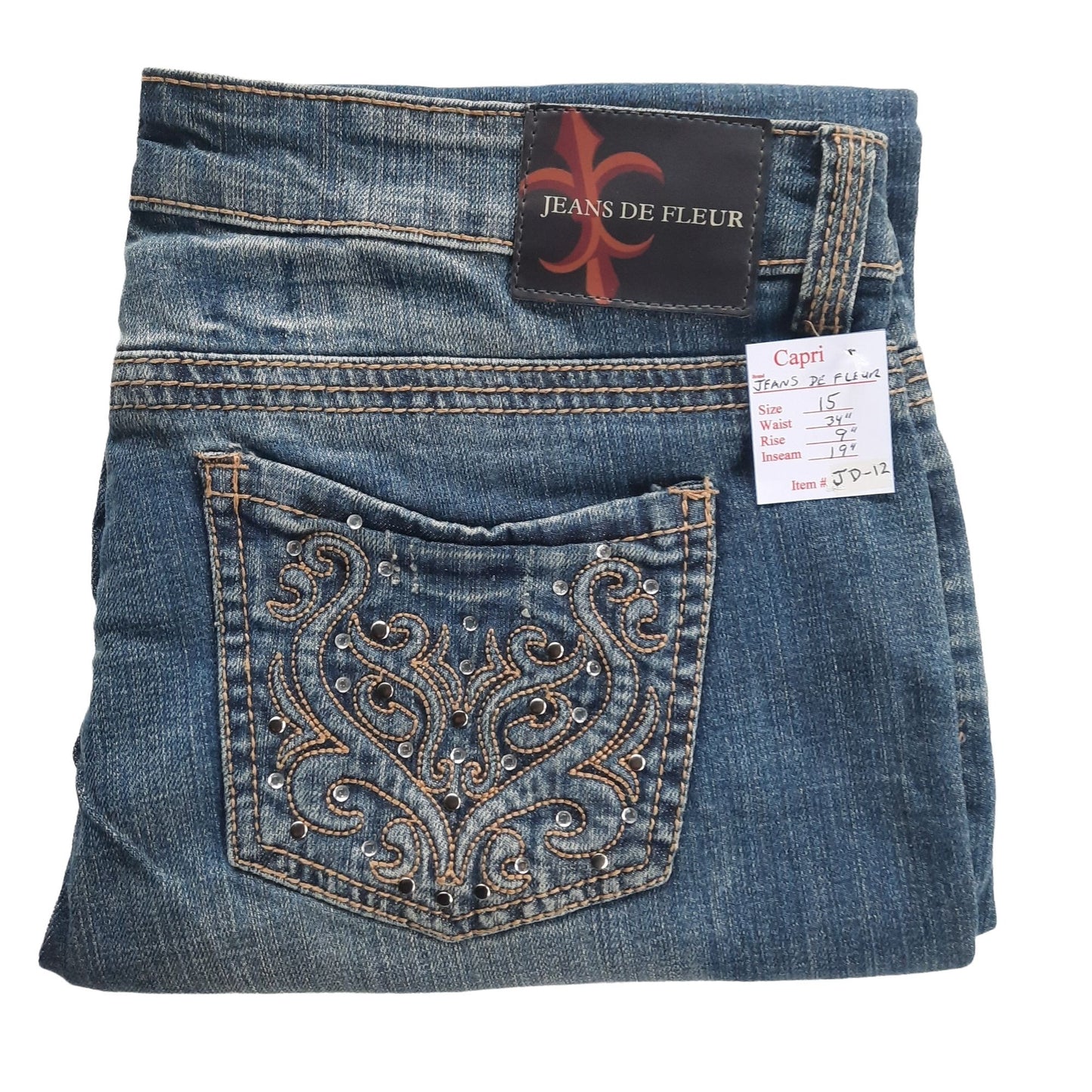 NWT Women's Denim Capri Jeans Size 15