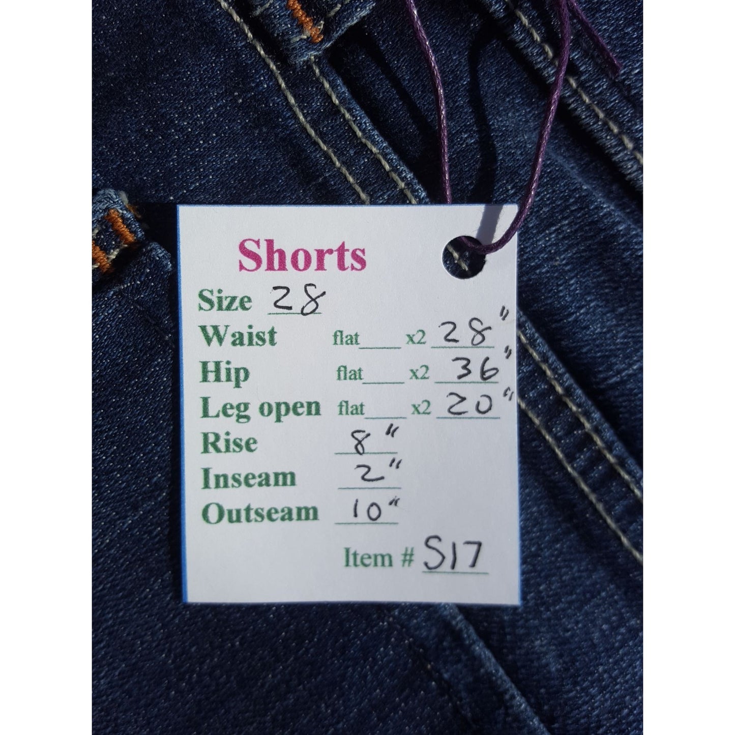 NWT Women's Shorts "Sinclair" Size 28