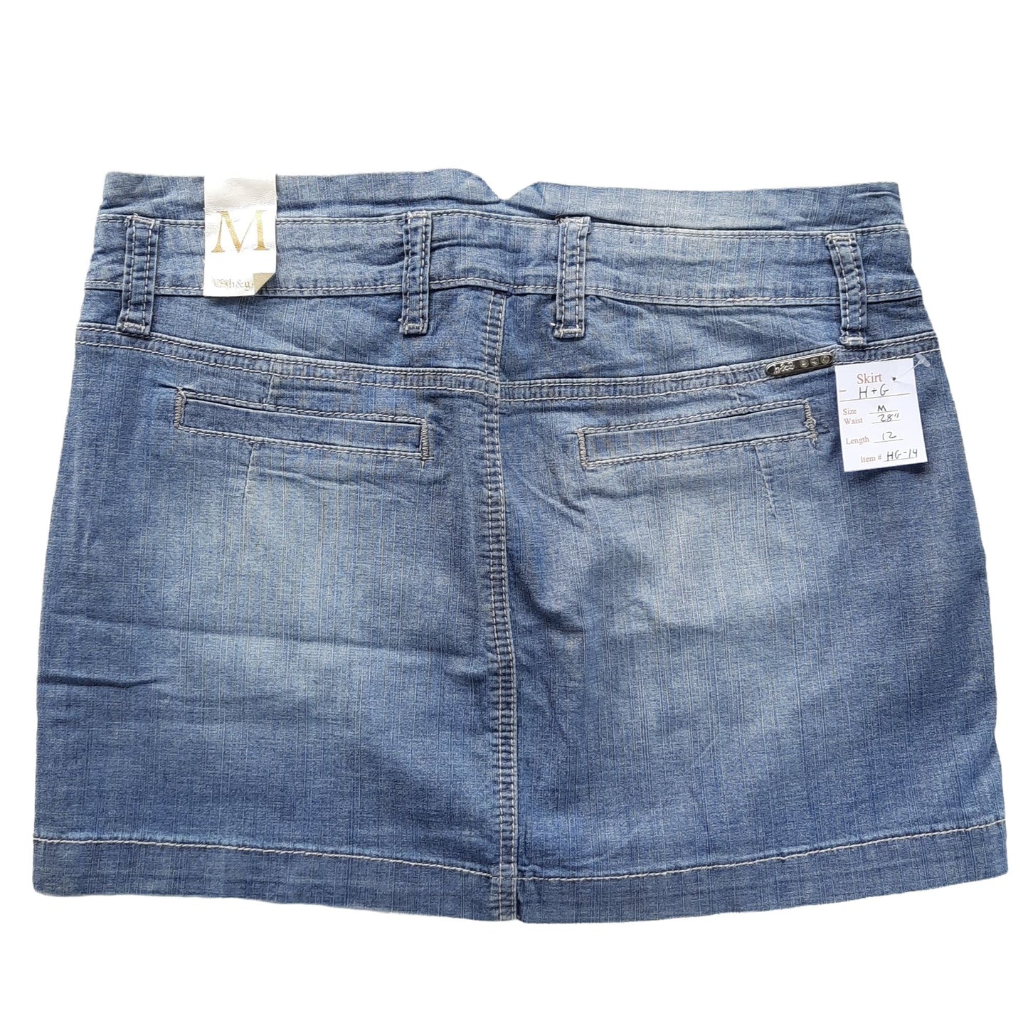 NWT Women's Denim Blue Mini Skirt Size M