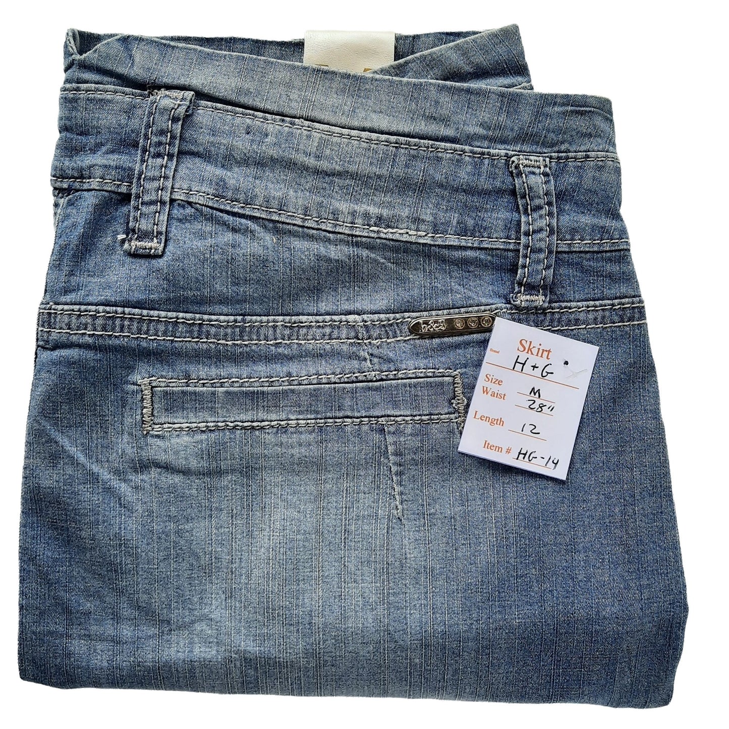 NWT Women's Denim Blue Mini Skirt Size M