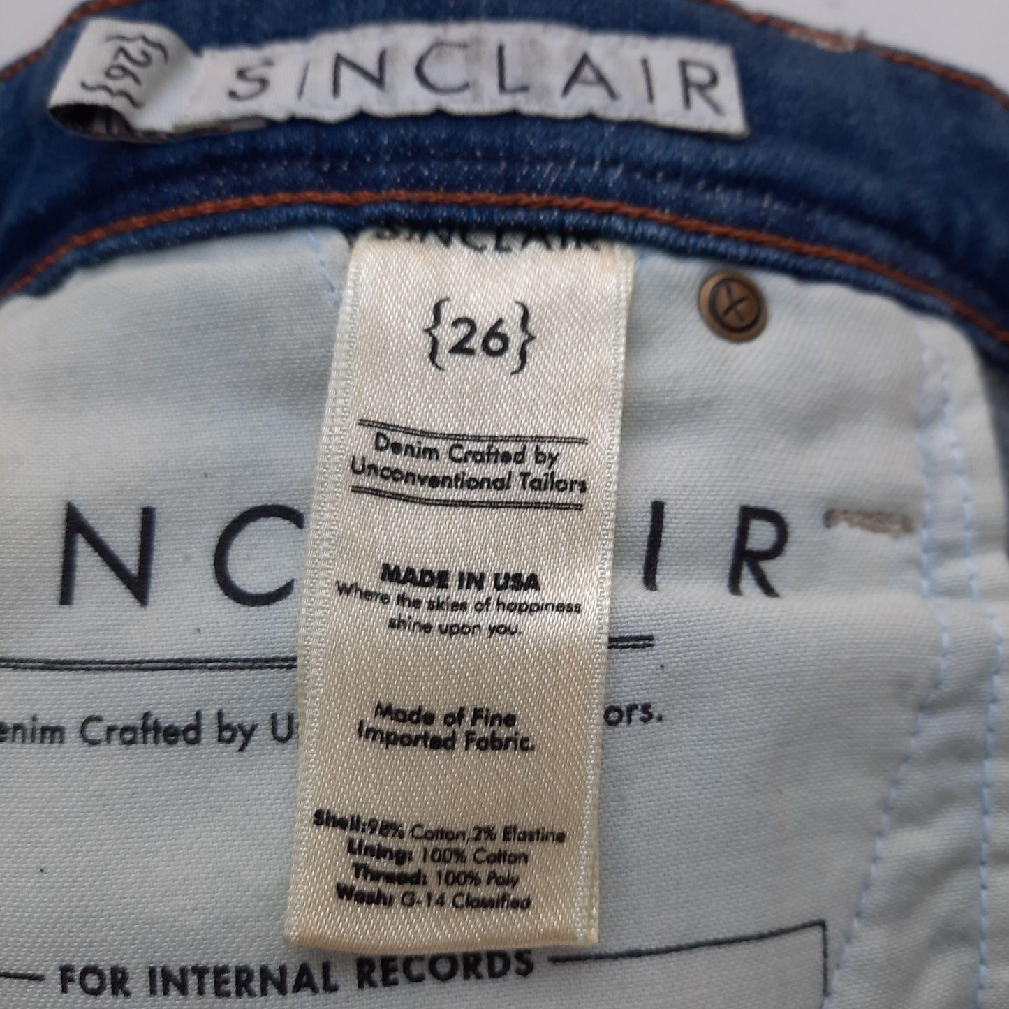 NWT "SINCLAIR" Shorts Size 26