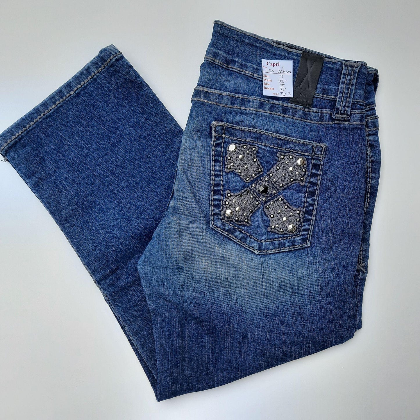 NWT "TEN DENIM" Capri Jeans Size 9