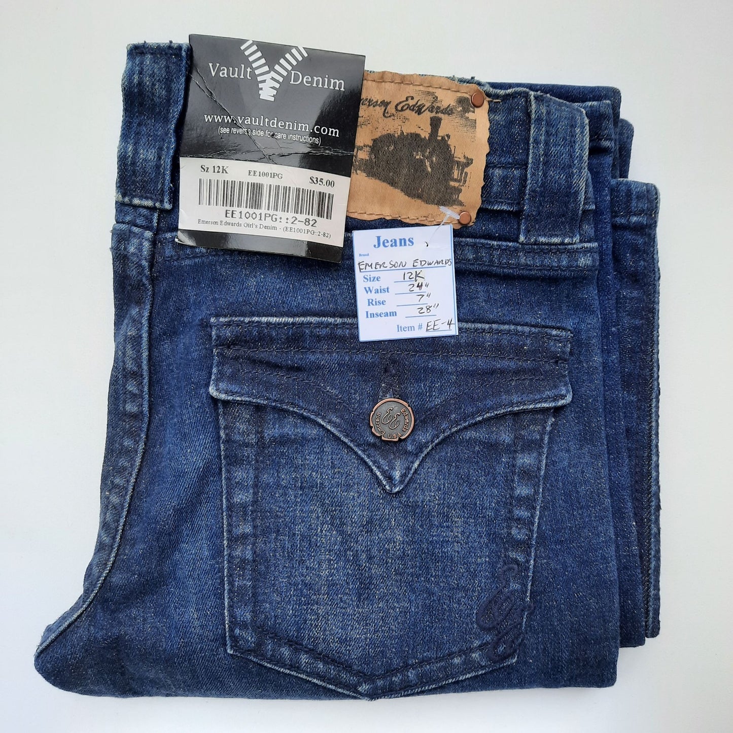 NWT Women's Straight Leg Jeans Size 12K "Emerson Edwards"