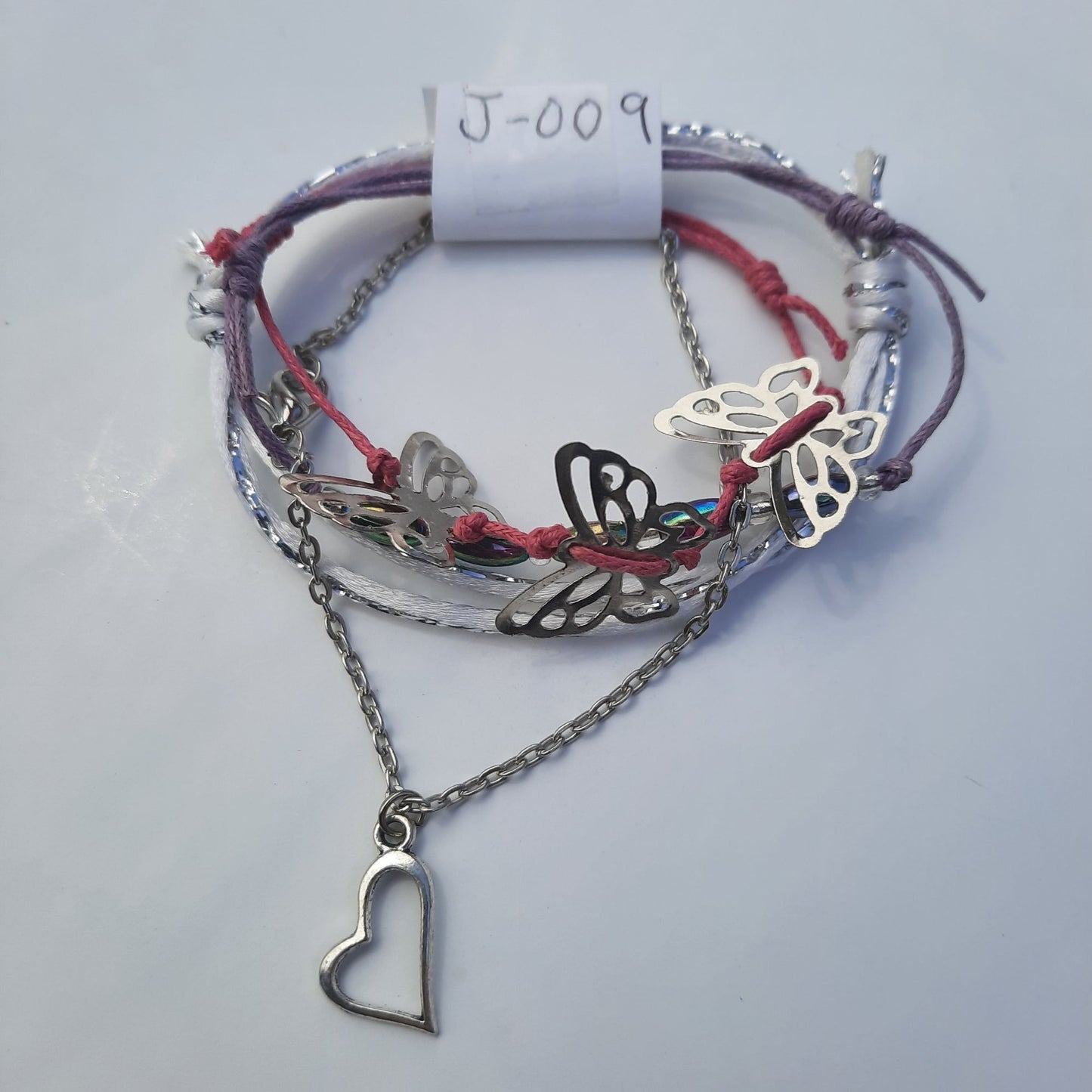 Silver Butterfly Handmade Bracelet