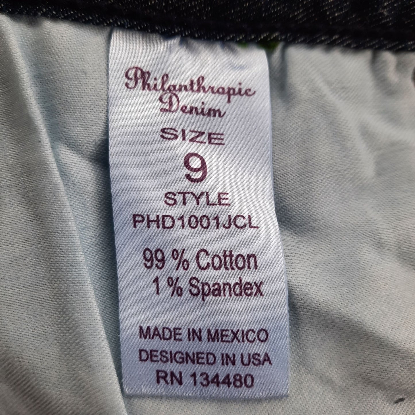 NWT Women's Philanthropic Capri  Jeans Size 9