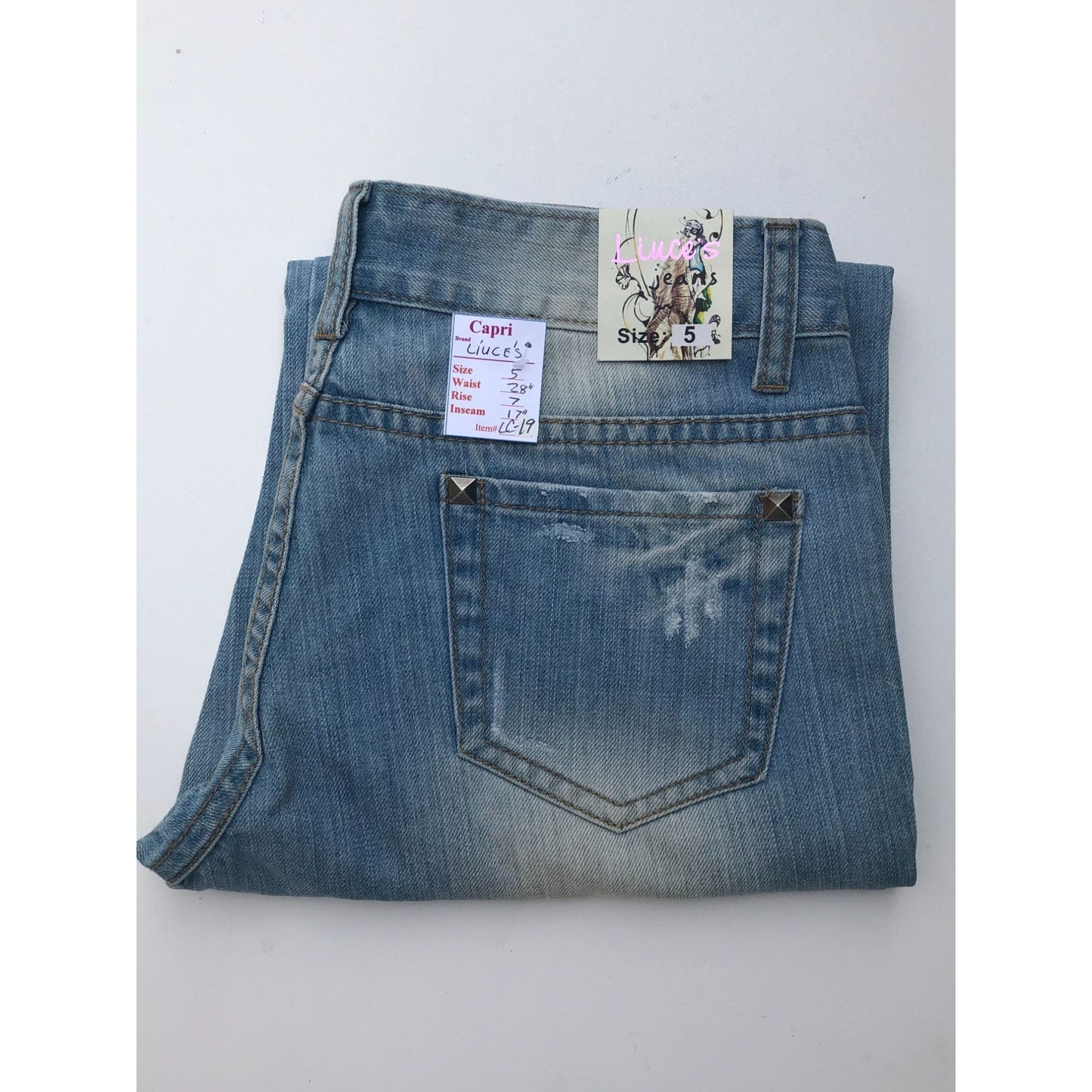 NWT Women's Ripped Jeans "Liuce's Jeans" Size 5