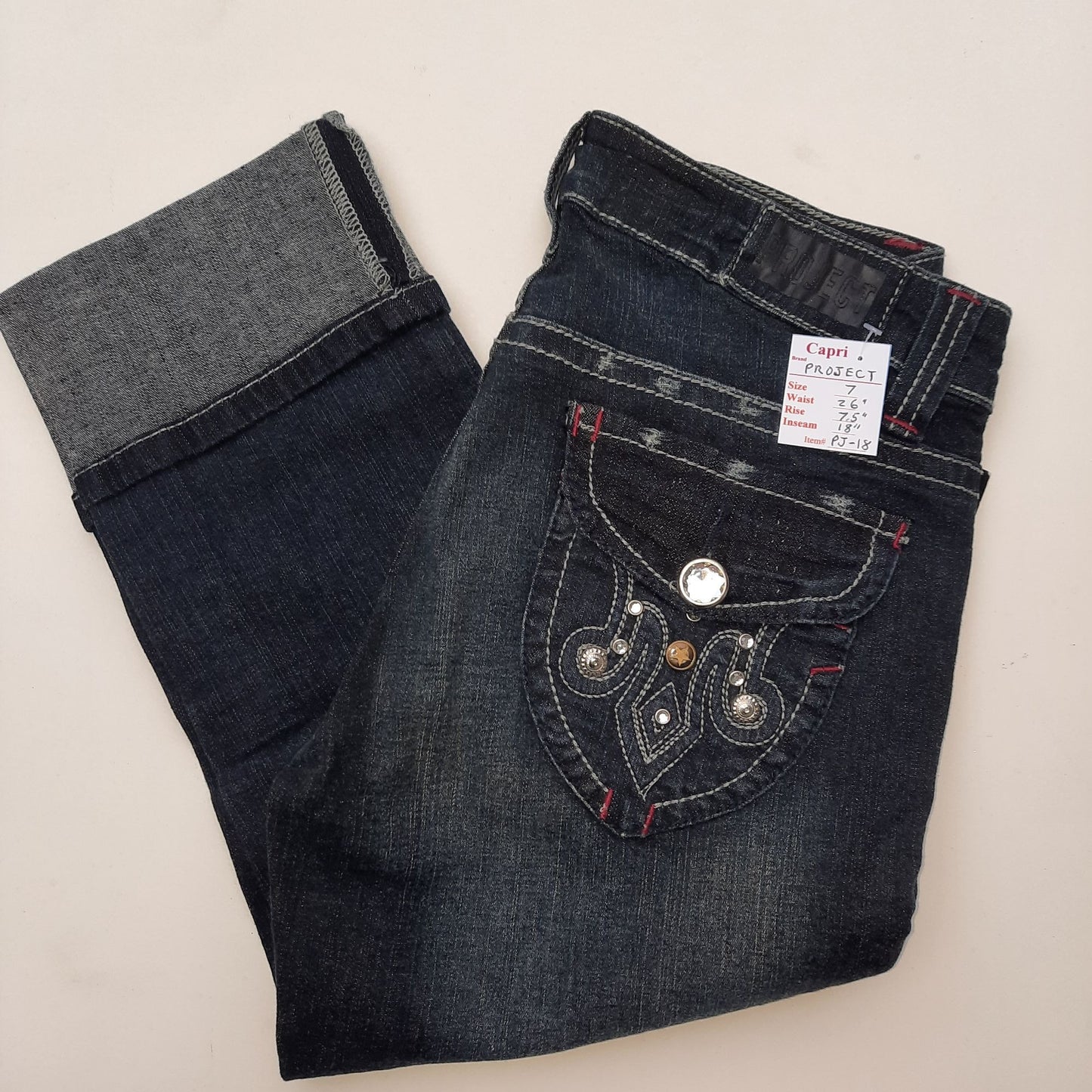 NWT Women's Capri Jeans Size 7 "Project"