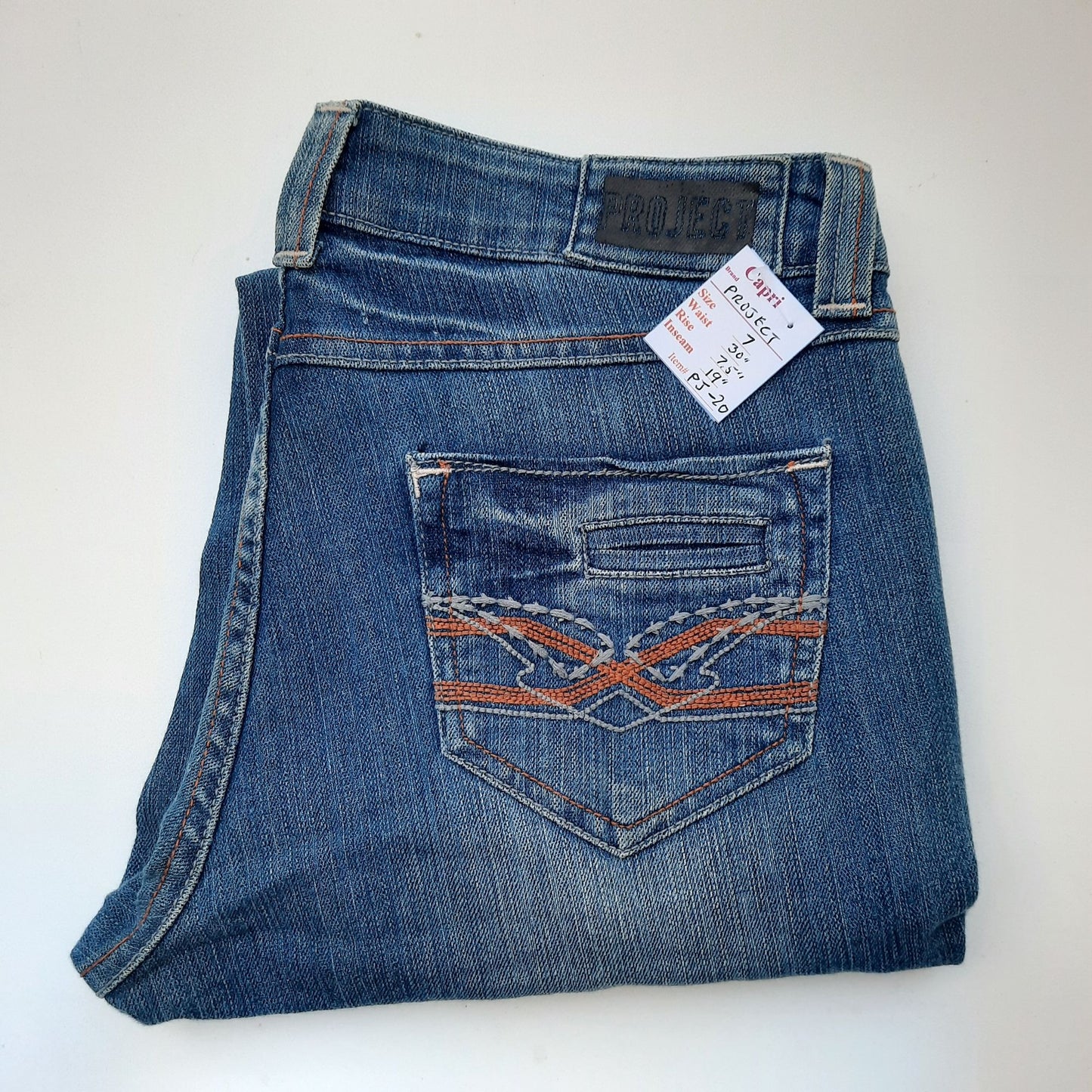 NWT Women's Capri Jeans Size 7 Waist 30" "Project"