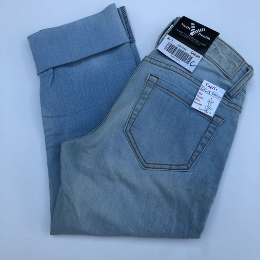 NWT Women's Capri Jeans "Reflex Denim" Size 1