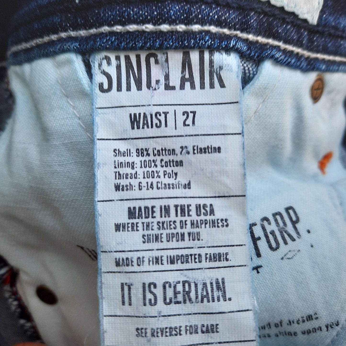 NWT "SINCLAIR" Shorts Size 27