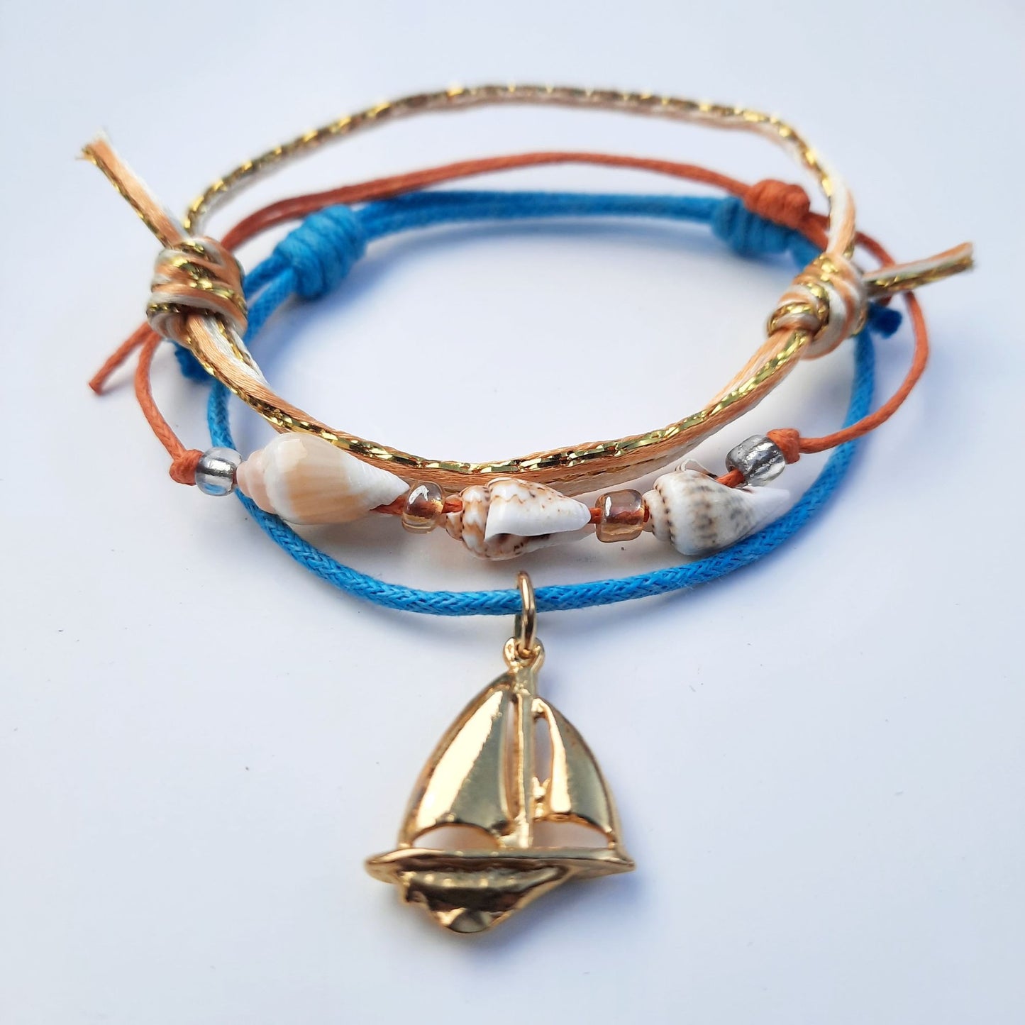 Sailboat Charm Handmade Bracelet