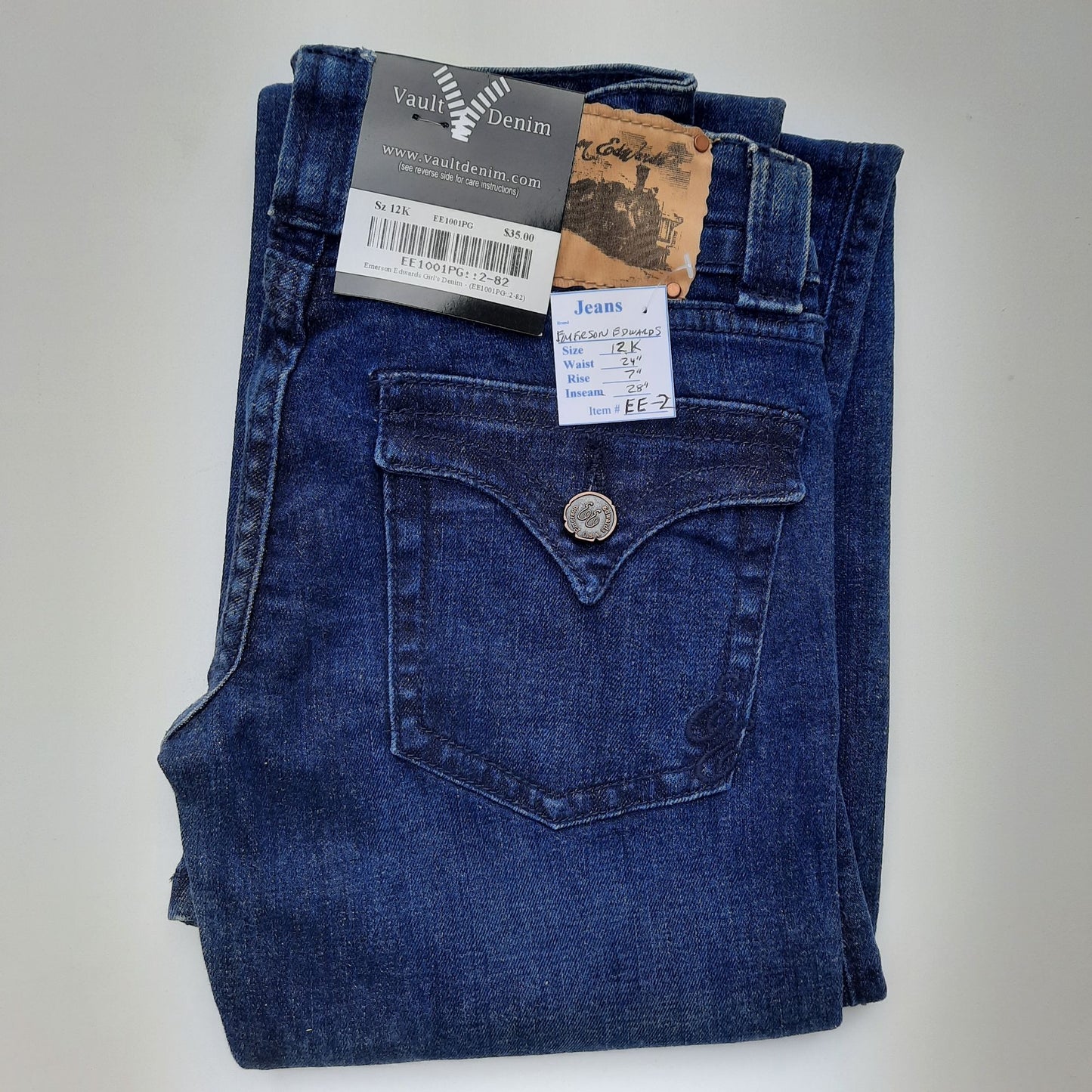 NWT Women's Straight Leg Jeans Size 8K "Emerson Edwards"