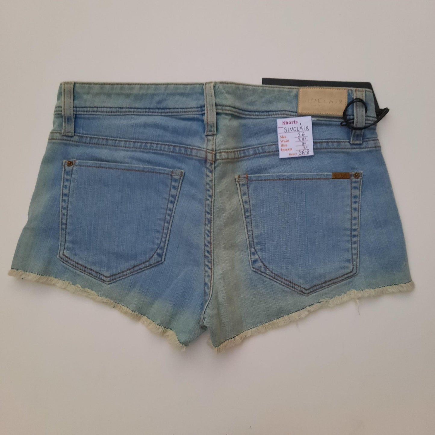 NWT "SINCLAIR" Light Wash Shorts Size 26