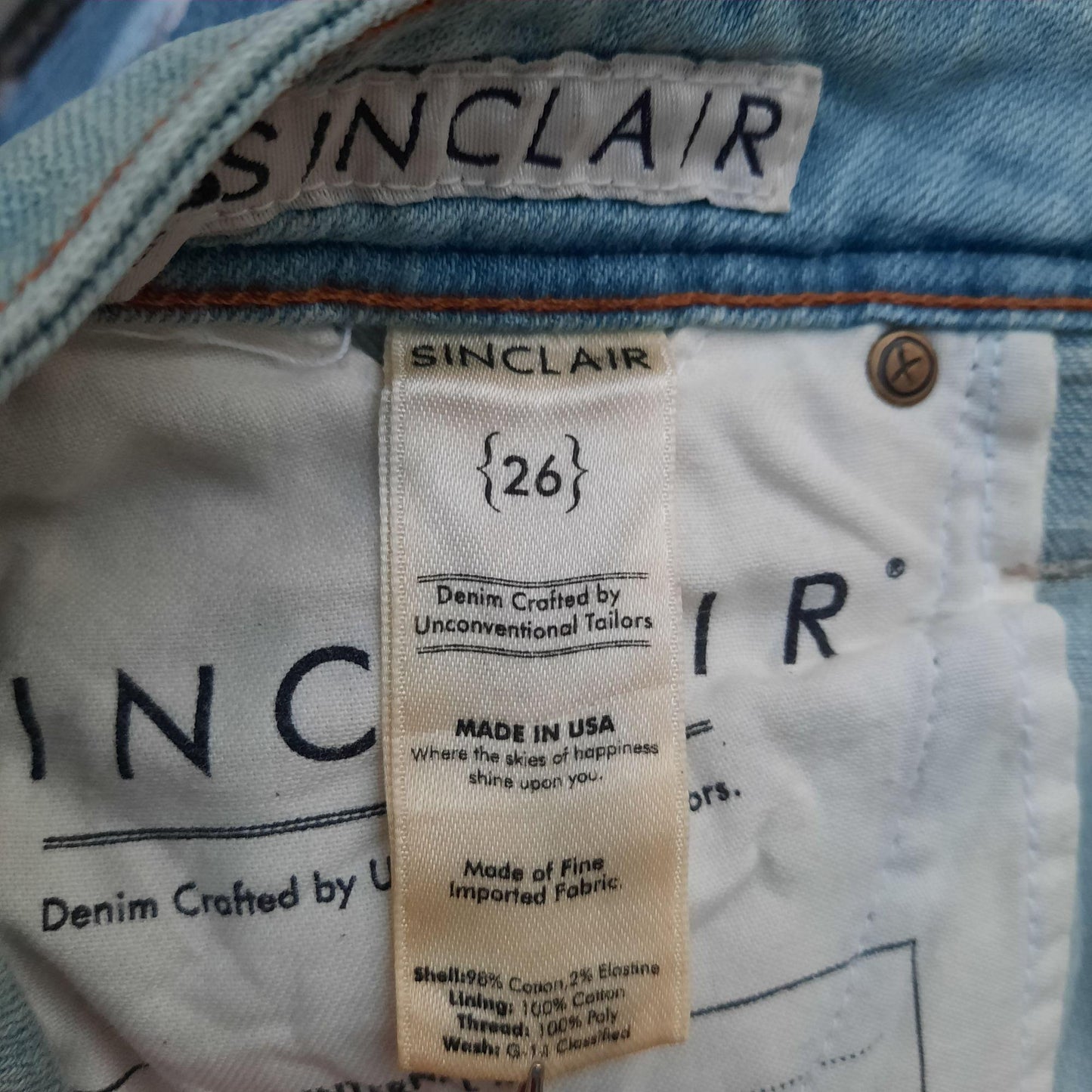 NWT "SINCLAIR" Shorts Size 26