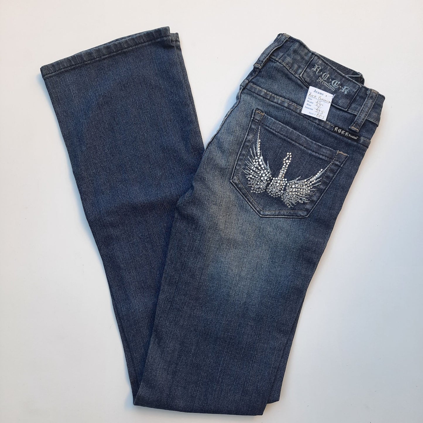 NWT Women's Wide Flare Jeans Size 25 "Rock Premium"