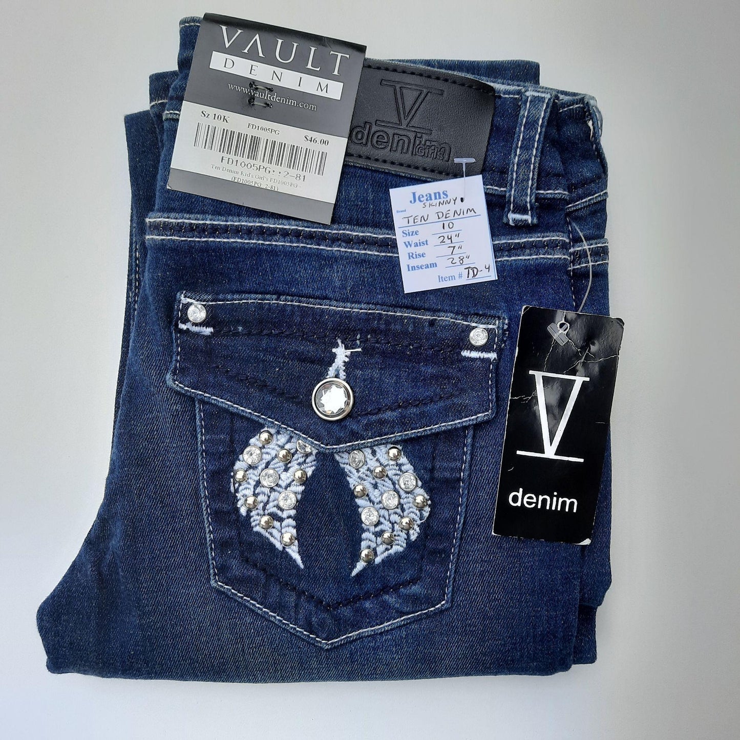 NWT "TEN DENIM" Girls Skinny Jeans Size 10