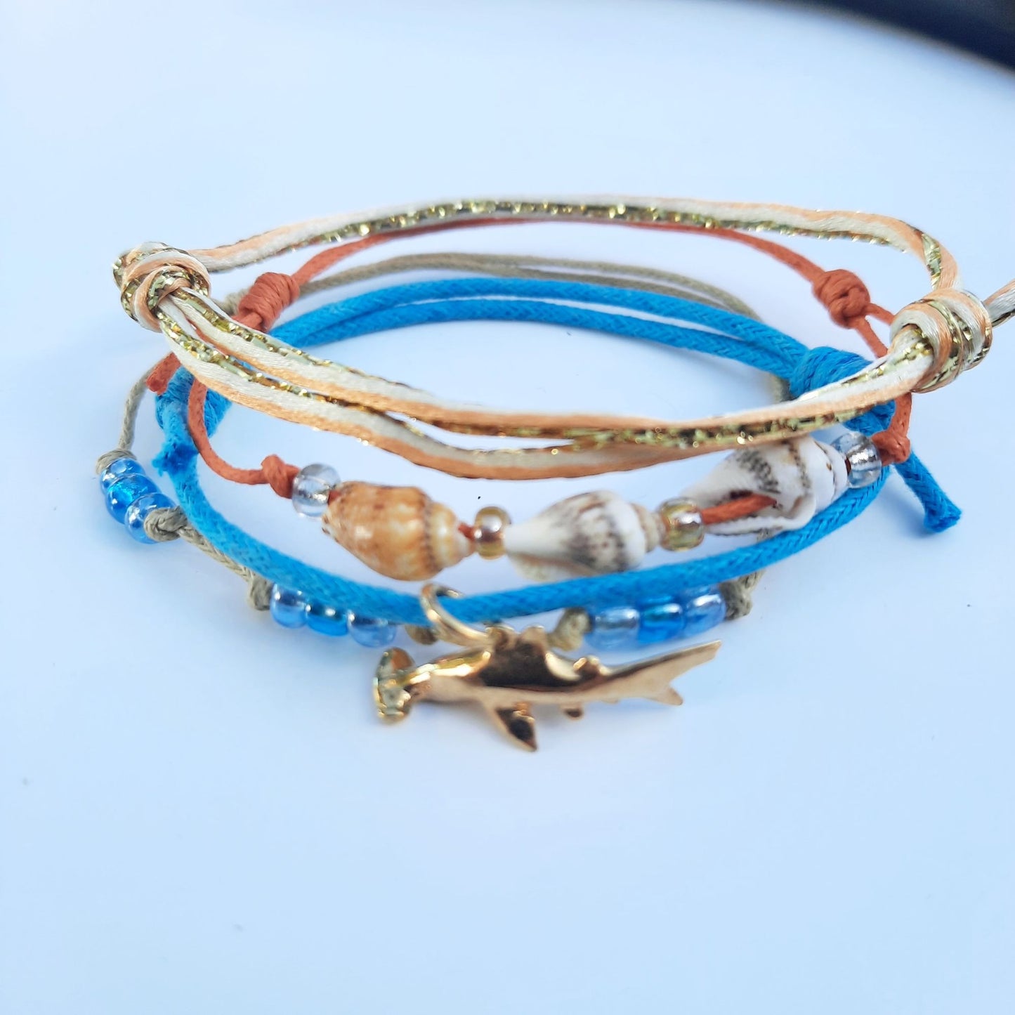 Mini Fish Charm Handmade Bracelet